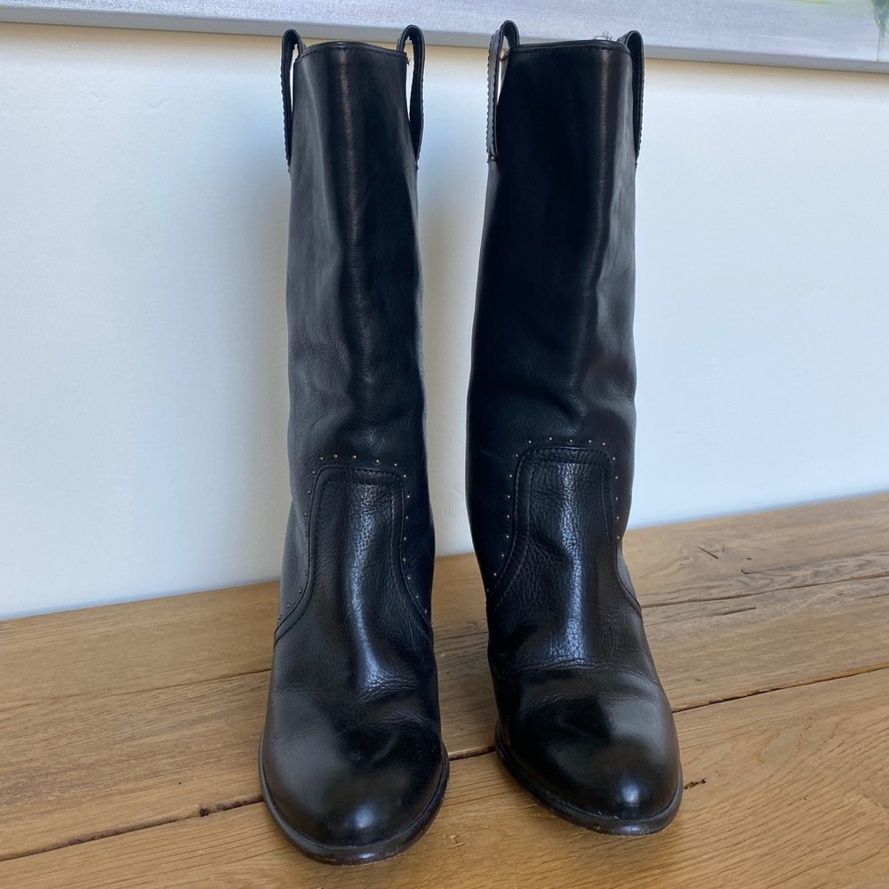 Frye Fiona studded mid boots, size 7